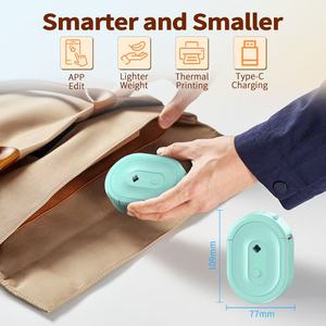 Cep Termal Etiket Yazıcısı Mürekkepsiz Mini Taşınabilir Günlük Defteri Öğrenci El İşi Dekoratif Etiket Yapımı için - Product Image 5
