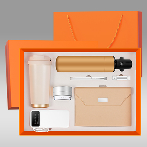 Set di scatole regalo per Notebook in pelle sintetica di lusso su misura per regalo Business Thermos tazza regalo Set regalo con penna <span class=keywords><strong>e</strong></span> bottiglia d'acqua - Product Image 5