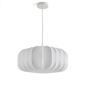Lustre moderne minimaliste en soie, forme ovale, E27, à six têtes, pour salon, chambre à coucher, bureau - Product Image 3