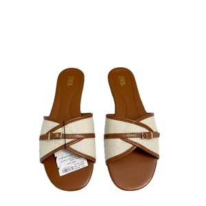 Giày bệt nữ thời trang mùa hè mới ZA2025, kiểu dáng một chữ, mũi kín, miệng nông, thiết kế quai sau. - Product Image 6