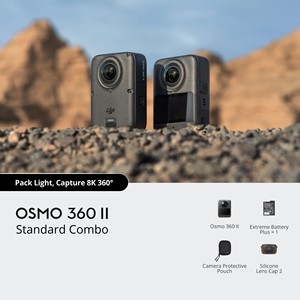กล้องพาโนรามา Osmo 360 II 8K/60fps เซ็นเซอร์ 1 นิ้ว 120MP สำหรับ Vlog และการเดินทาง - Product Image 2