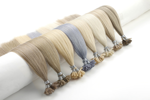 Extensions brésiliennes pré-collées en gros, cheveux humains vierges Remy, double épaisseur, lisses et soyeux, ondulés, Nano Ring Micro Link - Product Image 4