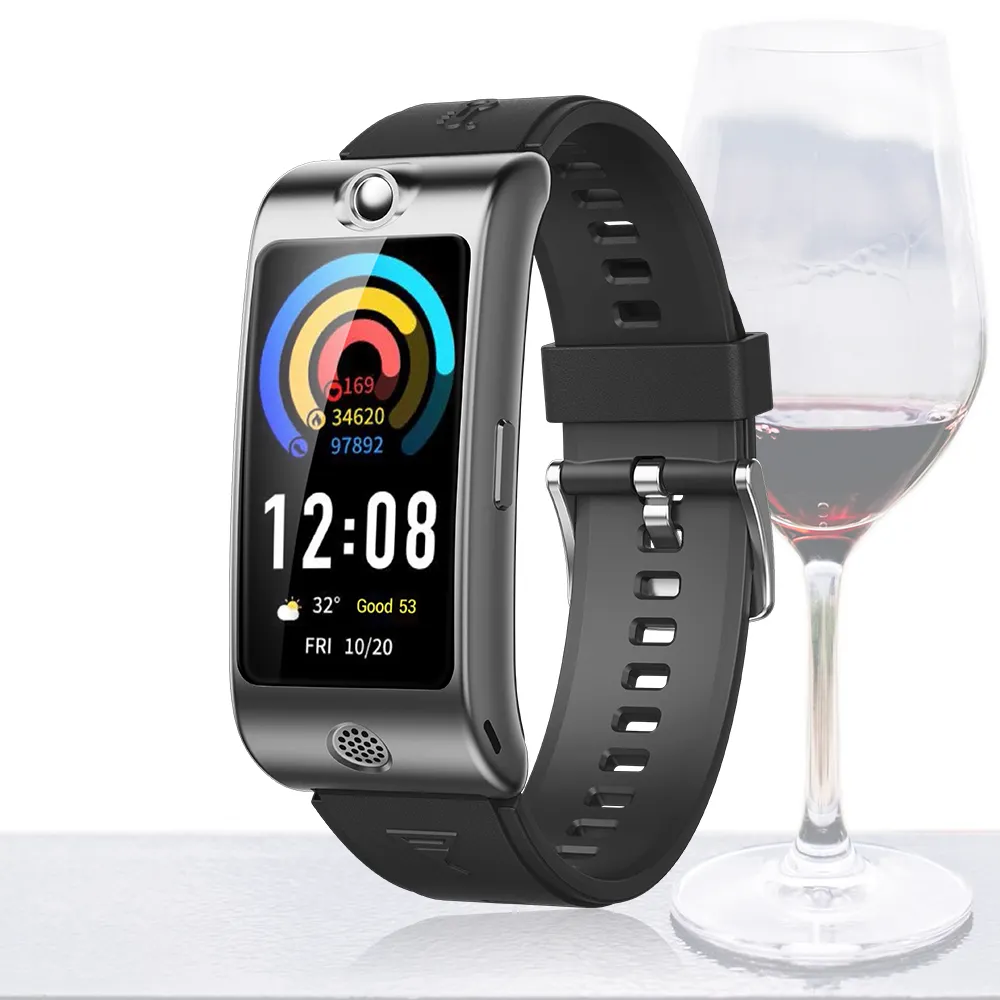 2023 Nieuwkomer M-90 Alcohol Smartwatch Met Real-Time Slaapmonitor Gezondheidstracker Met Thermometer