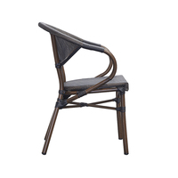 Ensemble de meubles de patio en métal étanche en aluminium Bistro Dining 4 Seats French Teslin Mesh Garden Table Chair