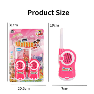 Walkie Talkie Interattivi Wireless per Bambini, Giocattoli Ecologici in Plastica per Esterni, Portatili e Telecomandati, Blu+Rosa - Product Image 4