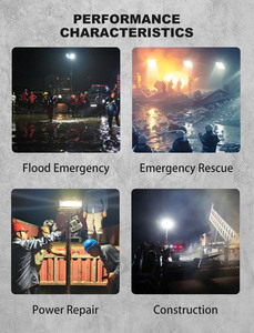 6 M di động Trailer nâng Trailer-Loại thủy lực nâng di động chiếu sáng tháp - Product Image 6