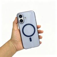 Coque de téléphone transparente antichoc magnétique pour iPhone 17 16 15 14 13 Pro Max Plus, anti-jaunissement, livraison gratuite