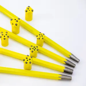 China Taper Drill Rod Manufacturer H22 12 Degree Small Hole Drill Rod Blasting Hole Drilling Tools