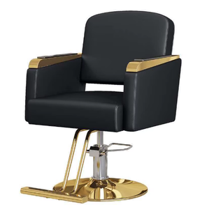 Fauteuil de coiffure professionnel moderne avec base dorée pour la vente en gros - Product Image 4