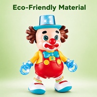 Jouet Clown Dansant Écologique Non Toxique en Plastique avec Musique et Lumières, Jeu Interactif pour Enfants de 2 à 4 Ans