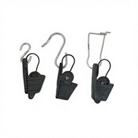 Klem Kabel Adjustable PA66 Nylon dan Baja Tahan Karat 201/Klem Kabel Fiber Optik Aksesoris Saluran Udara