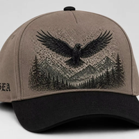 Casquette de baseball personnalisée style Old English, 5 panneaux, visière incurvée, style Dad Hat, streetwear urbain West Coast, vente en gros, faible MOQ