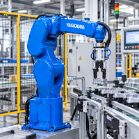 Bras robotisé industriel Yaskawa GP4, capacité de charge de 4 kg, pour soudage, palettisation, préhension et placement, système d'automatisation de chargement et de déchargement.