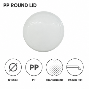 Yunuoxi 12cm PP Plastic Lid Round <strong>Container</strong> Cover 9.6g Portion Translucent <strong>Stackable</strong> Wholesale Factory - Product Image 2