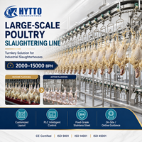Ligne d'abattage de volailles avec plumeuse en acier, capacité 6000-8000 BPH, équipement d'abattage de volailles, système d'abattoir certifié CE