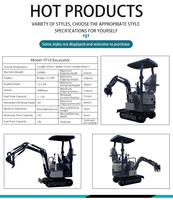 Usine chinoise CE pelle micro excavatrice prix de revient acheter 1.7 tonnes 1.8 tonnes plus petites mini excavatrices 2 tonnes livraison gratuite en Europe Hot