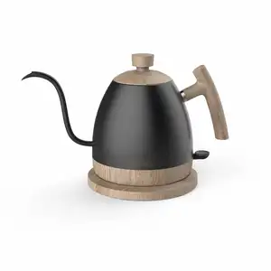 DHPO 1.0L不锈钢细口温控电动鹅颈倒壶倒咖啡壶