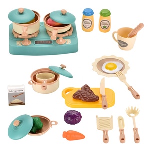 Ensemble de jeu de <span class=keywords><strong>cuisine</strong></span> réaliste avec vapeur et sons, jouet de <span class=keywords><strong>cuisine</strong></span> Montessori avec aliments et légumes de jeu pour tout-petits, cadeau sans outils - Product Image 1