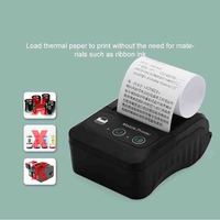 Imprimante thermique portable mini pas chère avec imprimante de reçus et codes-barres sans fil Bluetooth rechargeable 58 mm