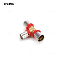 Raccords à sertir PEX HENGSHI 16-32 mm en laiton pour tuyaux multicouches (MLCP)