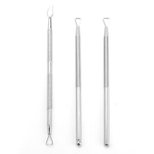 Venta directa de fábrica de removedor de esmalte de uñas de acero inoxidable, removedor de esmalte de uñas, cortauñas triangular y cortauñas de doble punta. - Product Image 1
