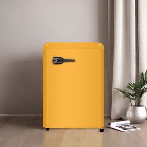 Réfrigérateur vintage à porte unique de couleur rose de l'usine OEM 55L avec boîte de congélation Réfrigérateurs ménagers Mini - Product Image 2