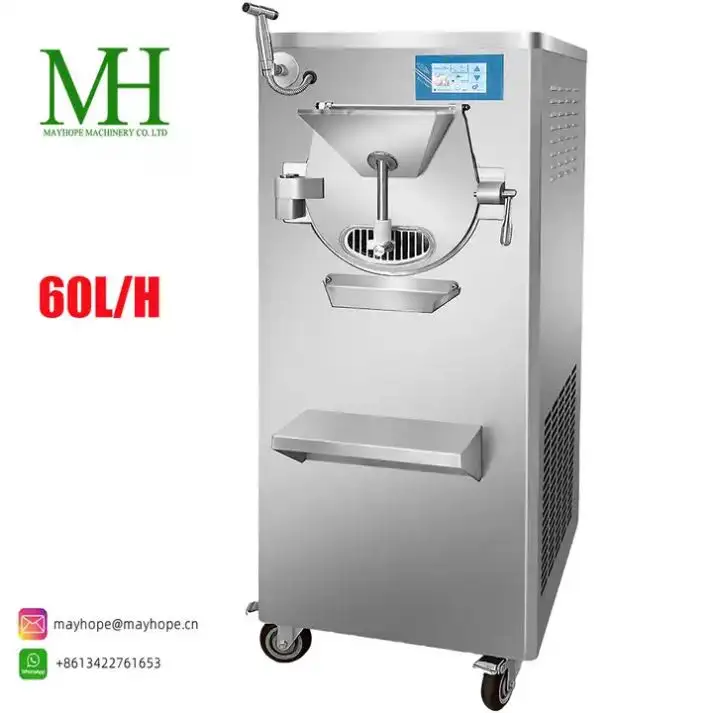Ali baba international hard ice cream machine maker 50L/H commercial hard ice cream machine