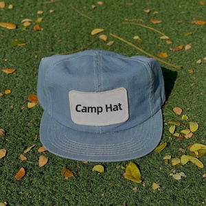 Fabricant en gros OEM Casquette de camionneur 6 panneaux en denim délavé de haute qualité à bord plat broderie personnalisée avec logo - Product Image 2