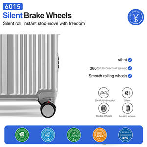 Sokok 4 Stille Wielen <span class=keywords><strong>Custom</strong></span> <span class=keywords><strong>Aluminium</strong></span> Frame Harde Shell Bagage Met Multi Functionele Ontwerp Reis <span class=keywords><strong>Trolley</strong></span> Case - Product Image 5