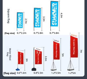 Banderas de Plumas Personalizadas Promocionales de Doble Cara con Diferentes Imágenes en Ambos Lados - Product Image 4
