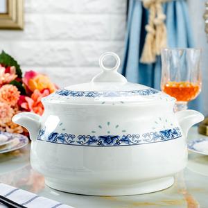 Juego de Cubiertos Delicados Azules y Blancos Chinos al por Mayor, 56 Piezas, Juego de Vajilla de Porcelana para 10 Personas - Product Image 2