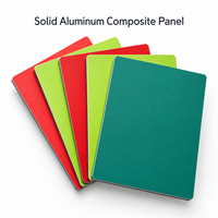 Panneaux composites en aluminium de couleur unie 3 mm 4 mm 5 mm ignifuges (A2) écologiques pour revêtements muraux extérieurs, façades Alucobond ACP ACM