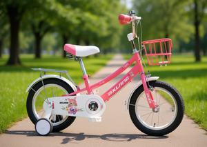 Bicicletta per bambini Bxlang da 16 pollici con rotelle e cestino per bambini dai 3 ai 6 anni, per uso esterno - Product Image 2