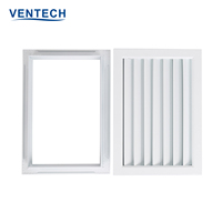 Grilles de climatisation d'échappement en aluminium, système de Ventilation pour climatiseur, grille de transfert de climatiseur frais, 1 pièce