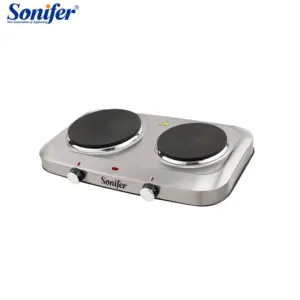 Sonifer SF-3059 new home use high power 2500w solid dual burner hot plates for cooking electric