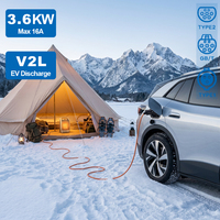 Adaptateur portable V2L pour Jaecoo J7 PHEV Type 2 vers prise universelle pour camping en extérieur, déchargeur de véhicule électrique pour BYD MG Geely