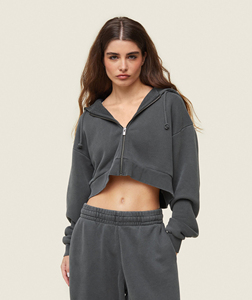 Set di <span class=keywords><strong>felpe</strong></span> <span class=keywords><strong>con</strong></span> <span class=keywords><strong>cappuccio</strong></span> e pantaloni sportivi da jogging <span class=keywords><strong>con</strong></span> Zip di alta qualità - Product Image 3