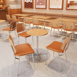 Juego de Mesa y Sillas Personalizadas para Cafetería, Pizzería, Panadería, Tienda de Café y Té, Muebles para Hostelería, Cafetería y Restaurante - Product Image 3