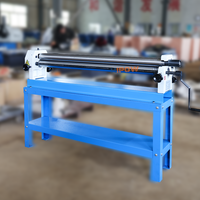 Machine à cintrer manuelle à 3 rouleaux avec engrenage pour le travail des tôles en PVC, aluminium et acier au carbone