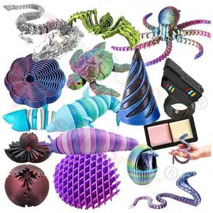 Jouet sensoriel professionnel EDC Fidget imprimé en 3D en PLA, vente en gros, type cône spiralé, pour adultes et enfants, soulagement du TDAH, thérapie - Product Image 1