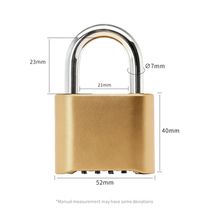 Ổ khóa kết hợp bảo mật bốn chữ số chất lượng cao không thấm nước không rỉ sét mã đáy nhựa hợp kim nhôm mới để sử dụng ngoài trời - Product Image 3