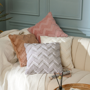 Luxury <strong>Soft</strong> <strong>Plush</strong> Short Fur Throw Pillowcases for Sofa Bed Car Chair <strong>Cushion</strong>, Factory Wholesale Decorative Throw <strong>Cushion</strong> Covers - Product Image 1