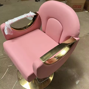 Fauteuil de Barbier Hydraulique Inclinable de Luxe Tout Usage Doré, Vente Directe Usine 2026, pour Salon de Coiffure et Esthétique - Product Image 1