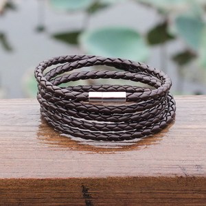 Men's and women's handcrafted multi-layer leather rope woven <b>bracelets</b> - Product Image 2