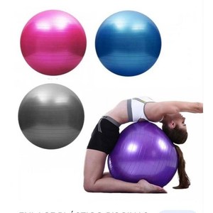 Ballon de yoga 55 65 75 cm, ballon de fitness pour exercices de gym, pilates, entraînement du tronc, ballon de stabilité avec pompe - Product Image 3