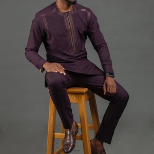 Nouvel ensemble populaire de <span class=keywords><strong>pantalon</strong></span> long Dashiki 2 pièces, style moderne, costumes pour hommes, Jalabiya pour hommes, robe africaine blanche, <span class=keywords><strong>Boubou</strong></span> <span class=keywords><strong>Homme</strong></span> - Product Image 2