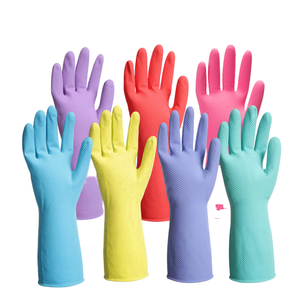 Gant en <span class=keywords><strong>Latex</strong></span> naturel poignée en écailles de poisson protection ménage nettoyage gants à main haute élasticité gant en <span class=keywords><strong>Latex</strong></span> ondulé - Product Image 1