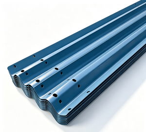 Hot Dip Galvanized W-Beam Highway Guardrail, Nested Splice, Indonesia Toll Road Safety Crash Barrier - Product Image 6