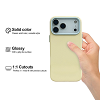 Coque de téléphone en TPU souple effet gel brillant, couleur pastel bonbon, 1,5 mm, fine et antichoc, en stock pour iPhone 17 16 15 Pro Max