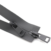 SAS Zipper Custom ization Hochwertige langkettige Tasche Mantel Kleidung Reiß verschluss mit Doppels chieber Nylon wasserdichter Reiß verschluss